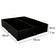 Cama Box Baú Queen Bipartido Sintético Mega Cama Preto 158x198x45cm