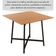 Mesa Quadrada 90x90cm Modelo Festa - Base Preto Fosco