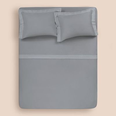 Jogo De Cama Queen 4 Peças Altenburg Haus Elementar Cinza Boho