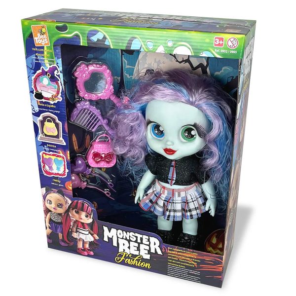 Boneca Bee Toys Monster Bee Fran Boneca Bee Toys Monster Bee Fran