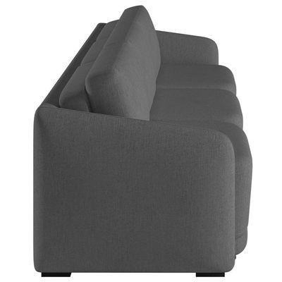 Sofá Cama Casal Para Sala 306cm Polska K04 Linho Cinza Escuro - Mpozenato