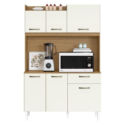 Kit Cozinha Compacta 6 Portas Berlim 120 Cm Atacama Off White Armoveis Atacama Off White