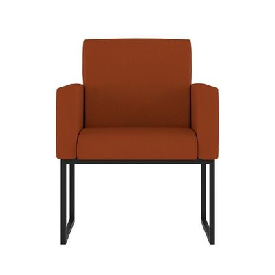 Kit Sofá 2 Lugares + 2 Poltronas Para Recepção Sala Balaqui Cor:terracota Terracota