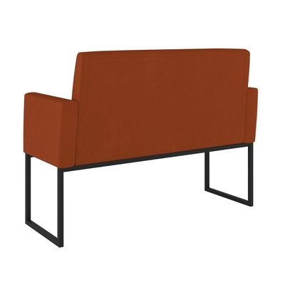 Kit Sofá 2 Lugares + 2 Poltronas Para Recepção Sala Balaqui Cor:terracota Terracota
