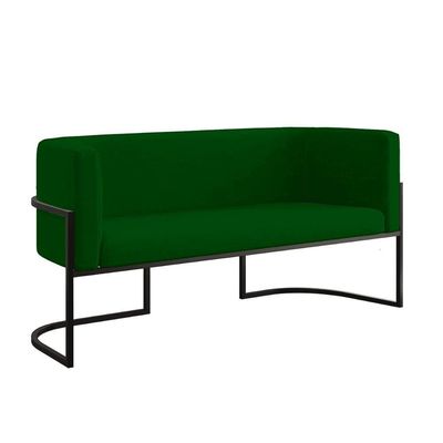 Sofá 2 Lugares Para Recepção Com Base Reforçada Balaqui verde Verde