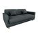 Sofá Cama Emília 2 Lugares 190cm Veludo Cinza Matrix