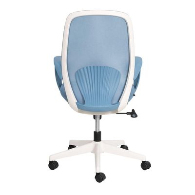 Cadeira De Escritório Oceano Diretor Tela Mesh Azul Claro