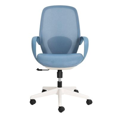 Cadeira De Escritório Oceano Diretor Tela Mesh Azul Claro