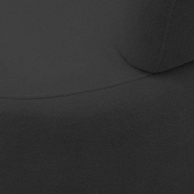 Sofá Orgânico 03 Lugares Living Glee 170cm Bouclê Grafite - Desk Design