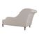Divã Recamier Chaise Longue Valentina Clássico Com Pés De Madeira Veludo Bege - Desk Design