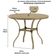 Mesa Com Tampo Ripado 120 Cm Em Alumínio - Trama Fendi
