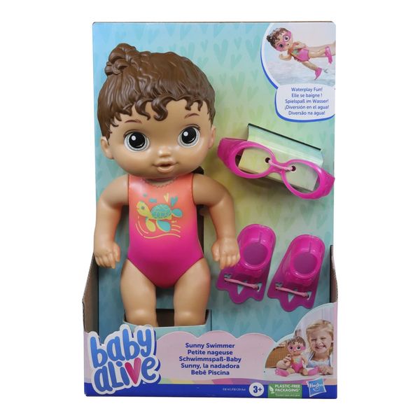 Boneca Baby Alive Sunny Swimmer Morena