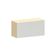 Armário Aéreo Para Geladeira 100% Mdf 2 Portas 80cm Aura Luc Carvalho/cinza Cristal