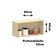 Armário Aéreo Para Geladeira 100% Mdf 2 Portas 80cm Aura Luc Carvalho/cinza Cristal