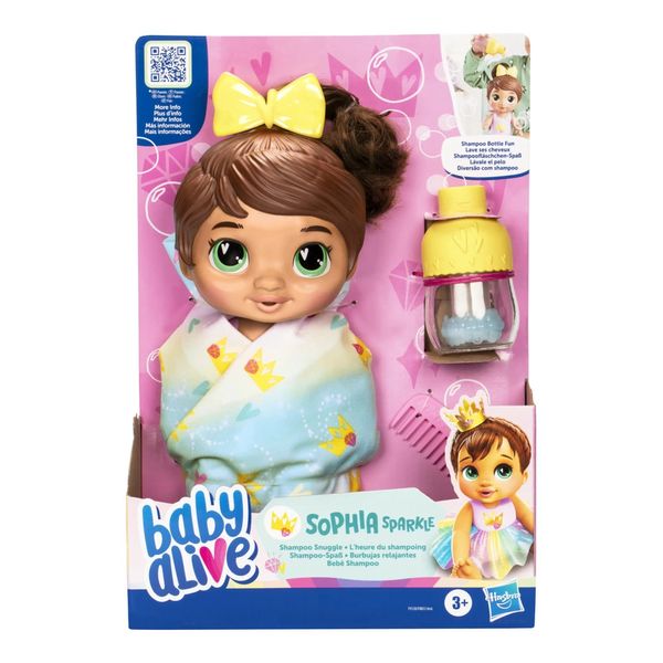 Boneca Baby Alive Bebê Shampoo Sophia Sparkle