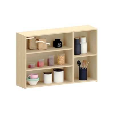 Armário Aéreo 100% Mdf 3 Portas 120cm Aura Luciane Móveis Carvalho/cinza Cristal