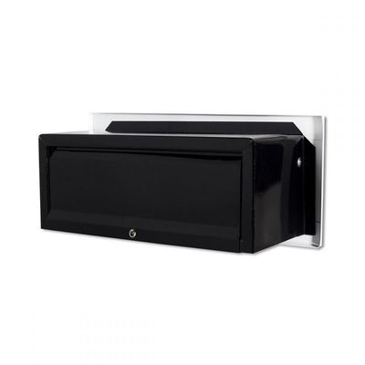 Caixa Correio Techinox Carta Luxo Linear Branca Fosca 17 Cm Profundidade Pintura De Alta Resistência