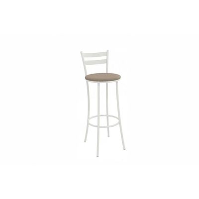 Banqueta Cozinha Jade 1b699br Aço 1 Un Branco/boucle Bege Fendi - Kappesberg
