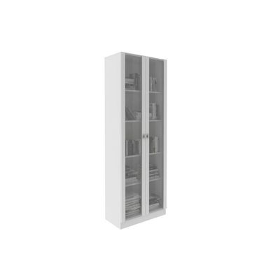 Armário Multiuso P/ área Serviço Am-3112 C/ 2 Portas C/ Vidro Branco - Tecno Mobili