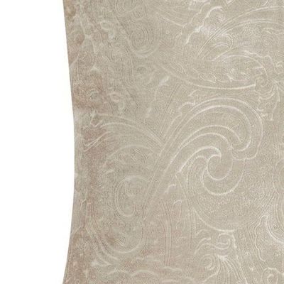 Almofada Decorativa Ellen Veludo Jacquard Com Refil 100% Poliéster - Marfim