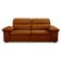 Sofa Retratil Reclinavel 2 Lugares 1,80m Crystal Veludo Laranjado Lansofbr