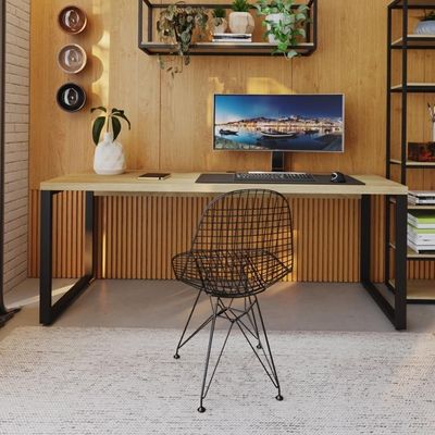 Mesa Presidente 190x70x75cm Yon - Ciliegio-est.preta Ciliegio-est.preta