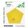 Conjunto de 3 Moldes/Estênceis de Pentágono para Quilting, Patchwork e Costura, 7,6/10,2/12,7 cm Faça Você Mesmo -ES - Traceease Amarelo
