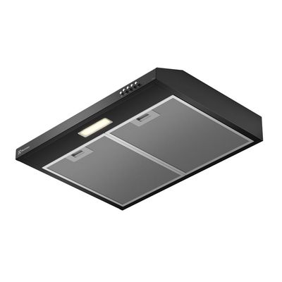 Depurador de Ar Electrolux 60cm Preto Alto Poder de Sucção, Luz LED e Filtragem Dupla (DE6SB) 127V
