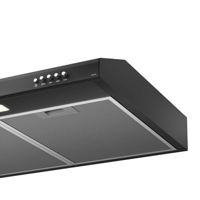 Depurador de Ar Electrolux 60cm Preto Alto Poder de Sucção, Luz LED e Filtragem Dupla (DE6SB) 127V