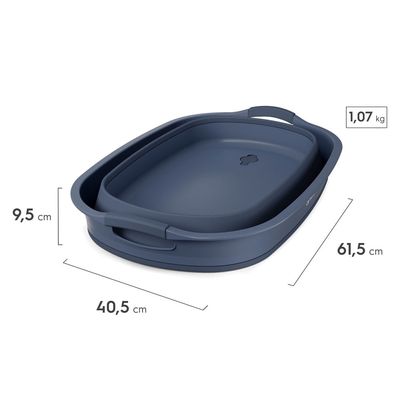 Cesto de Roupa Dobrável Electrolux 30L com Válvula de Água Azul Cesto dobrável Azul