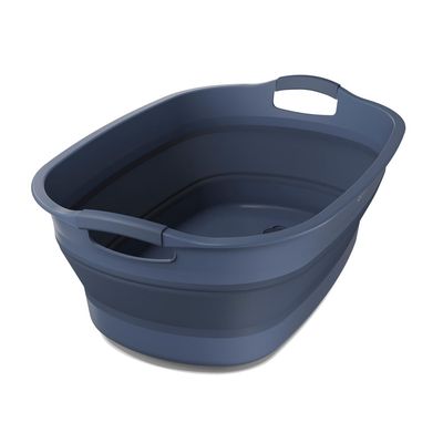 Cesto de Roupa Dobrável Electrolux 30L com Válvula de Água Azul Cesto dobrável Azul