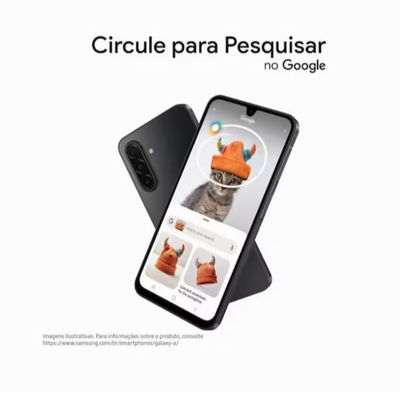 Smartphone Samsung Galaxy A17 5G 128GB 6,7 Super AMOLED Câmera Tripla 50MP IA Gemini Azul / Bivolt
