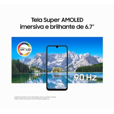 Smartphone Samsung Galaxy A17 5G 128GB 6,7 Super AMOLED Câmera Tripla 50MP IA Gemini Azul / Bivolt