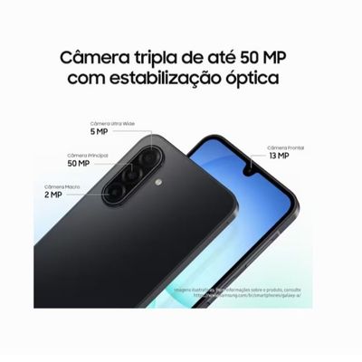 Smartphone Samsung Galaxy A17 5G 128GB 6,7 Super AMOLED Câmera Tripla 50MP IA Gemini Azul / Bivolt