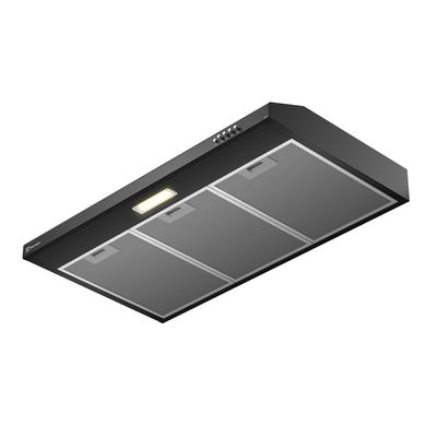 Depurador de Ar Electrolux 80cm Preto Alto Poder de Sucção, Luz LED e Filtragem Dupla (DE8SB) 127V