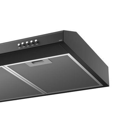 Depurador de Ar Electrolux 80cm Preto Alto Poder de Sucção, Luz LED e Filtragem Dupla (DE8SB) 127V