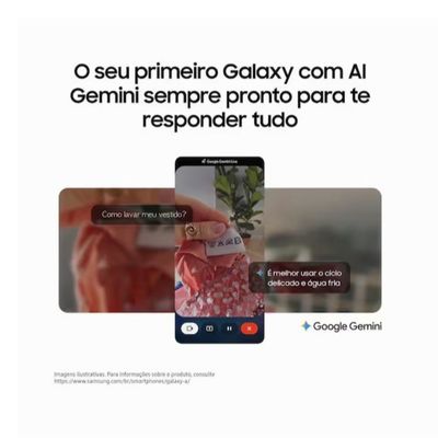 Smartphone Samsung Galaxy A17 5G 128GB 6,7 Super AMOLED Câmera Tripla 50MP IA Gemini Azul / Bivolt