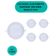 Plafon Led Slim 18w Redondo Embutir 6500k Branco Frio Bivolt - Kit Com 5 Un.