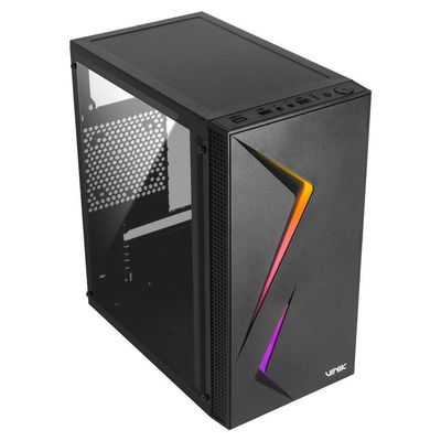 Gabinete Gamer Vinik Twin Edge Preto Lateral Acrílico