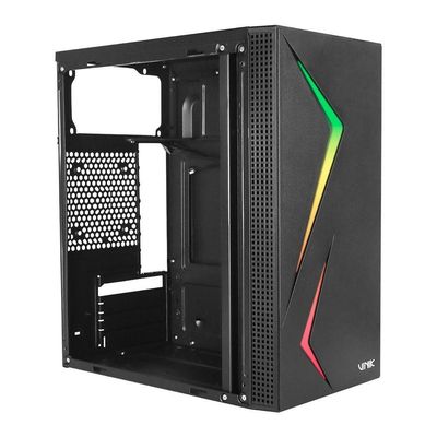 Gabinete Gamer Vinik Twin Edge Preto Lateral Acrílico