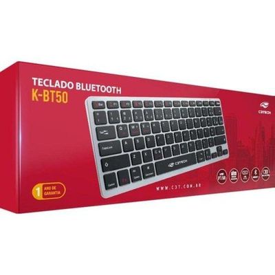 Teclado C3tech Bluetooth Recarregável