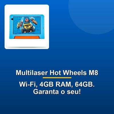 Tablet Multilaser Hot Wheels M8 Wifi 4-64gb Nb435