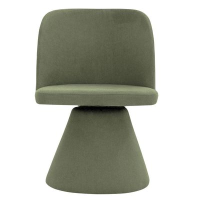 Kit 02 Cadeiras De Jantar Liz Base Fixa Linho Verde - Nexta Casa