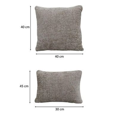Kit 02 Almofadas Decorativas 30x45cm E 40x40cm Linhão Fendi - Nexta Casa