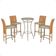 Mesa Bistrô E 4 Banquetas Roma Fendi Corda Estofado 7 Trama Terra Cota