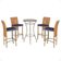 Mesa Bistrô 4 Banquetas Roma Fendi Corda Estofado 10 Trama Terra Cota