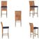 Mesa Bistrô 4 Banquetas Roma Fendi Corda Estofado 10 Trama Terra Cota