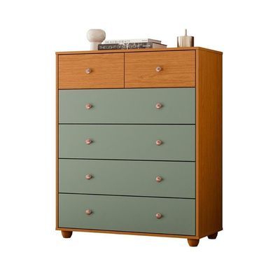 Cômoda Quarto Vittoria Com 6 Gavetas Cinamomo-salvia