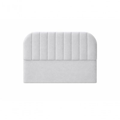 Cabeceira De Cama Box Moderna Estilo Orgânica Casal 140 Cm Veludo Prata Eli Móveis E Decoração