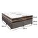 Cama Box Casal Bipartido Sintético + Colchão Molas Ensacadas Texas Prime Colchões 138cm - Suporta Até 120kg Por Pessoa